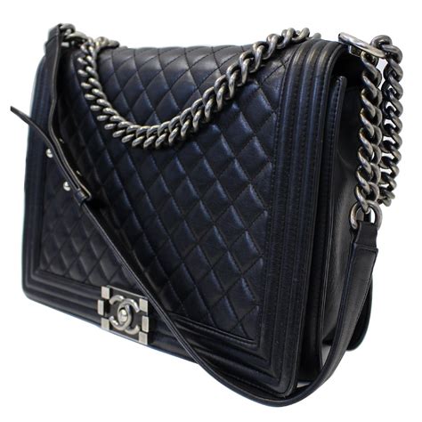 chanel shoulder bag black|chanel calfskin leather shoulder bags.